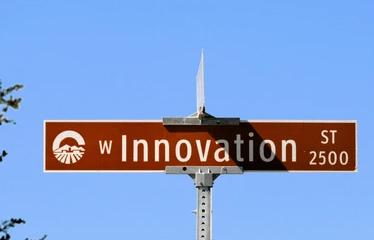 Innovation Street sign in Phoenix, Arizona